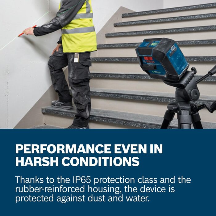 Лінійний лазерний рівень Bosch Professional GLL 20-22 G з триподом BT 150