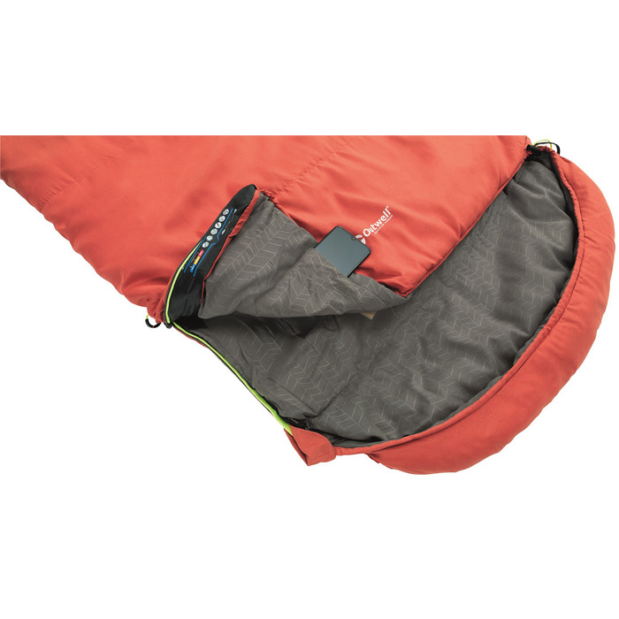 Спальний мішок Outwell Campion Lux/-1°C Red Left (230356)