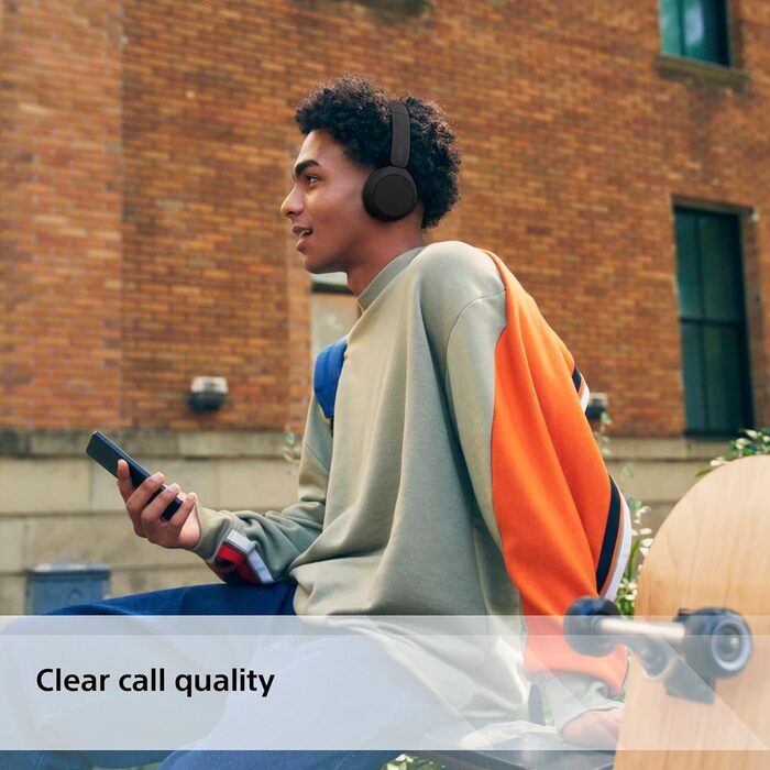 Бездротові Bluetooth-навушники Sony WH-CH520 - до 50 годин автономної роботи зі швидкою зарядкою, модель навушників - чорний Чорни