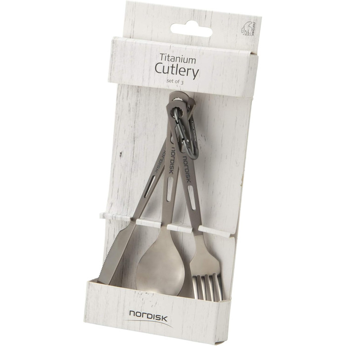 Столові прибори Relags Nordisk Titanium - набір із 3 предметів, сріблясті, один розмір, 150906
