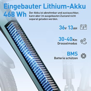 Дюймовий електровелосипед з 21-швидкісною коробкою передач, двигуном 250 Вт, акумулятором 13 Аг, максимальною швидкістю 25 км/год, рамою з високовуглецевої сталі, РК-дисплеєм, міський електровелосипед, 26-