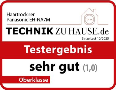 Фен для волосся Panasonic EH-NA7M-P825 nanoe для блискучого волосся, складана конструкція, швидке сушіння, насадка-концентратор, 1600 Вт, світло-рожевий (модель 2025)