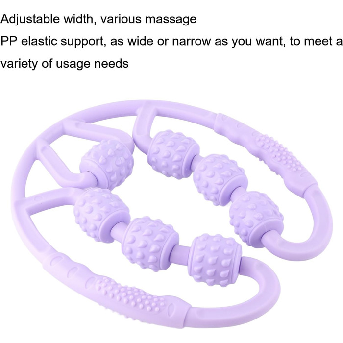 Масажний ролик, U-подібна форма Trigger Point Massage Roller 7 коліс Масажний ролик для литок ніг рук знімає біль у м'язах, знімає біль, скутість і напружені м'язи