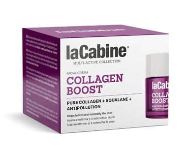 Колагеновий крем для обличчя Collagen Boost 50 мл Підтягуючий догляд з колагеном та пептидами Покращує еластичність, бореться з втратою пружності шкіри та чітко окреслює контури обличчя