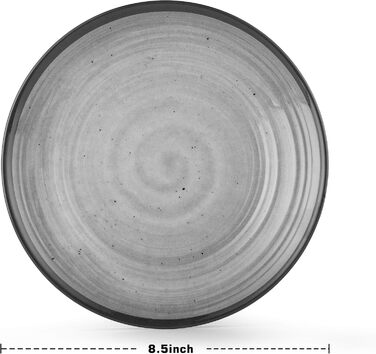 Набір меламінового посуду для 8 осіб, 24 предмети кемпінгового посуду, включаючи тарілки та миски, ідеально підходить для садових вечірок, вечірок на терасі, караванів