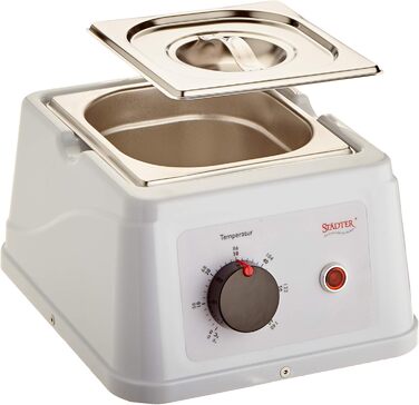 Штадтер Блок контролю температури з контейнером з нержавіючої сталі білий Для розтоплення та темперування шоколаду та кувертюру до 60C Standard White