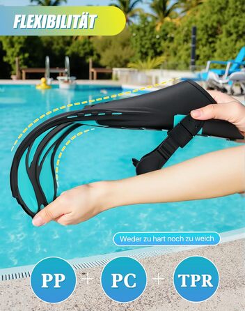 Ласти для снорклинга, регульовані ласти для плавання дорослих, дорожній розмір, унісекс ласти для дайвінгу для дорослих, чоловіків, жінок та дітей, відкриті тренувальні ласти з п&39ятою та сітчастою кишенею, S/M, темно-зелені