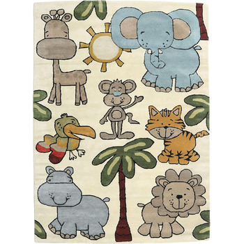 Килимок ручної роботи Savann, Килимок для дитячої кімнати, 170 x 240 см, Дитячий килимок для дітей, Ігровий килимок для немовлят,