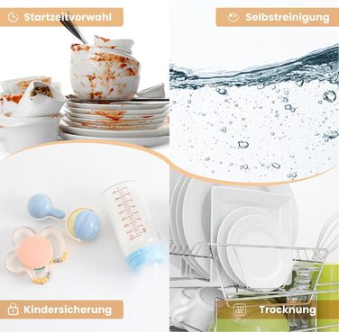 Настільна посудомийна машина HAVA, 8 програм, нова модель