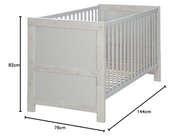 Дитяче ліжко-трансформер roba &39Mila&39, регульоване, росте разом з дитиною, 3 знімні перекладини, 70 x 140 см