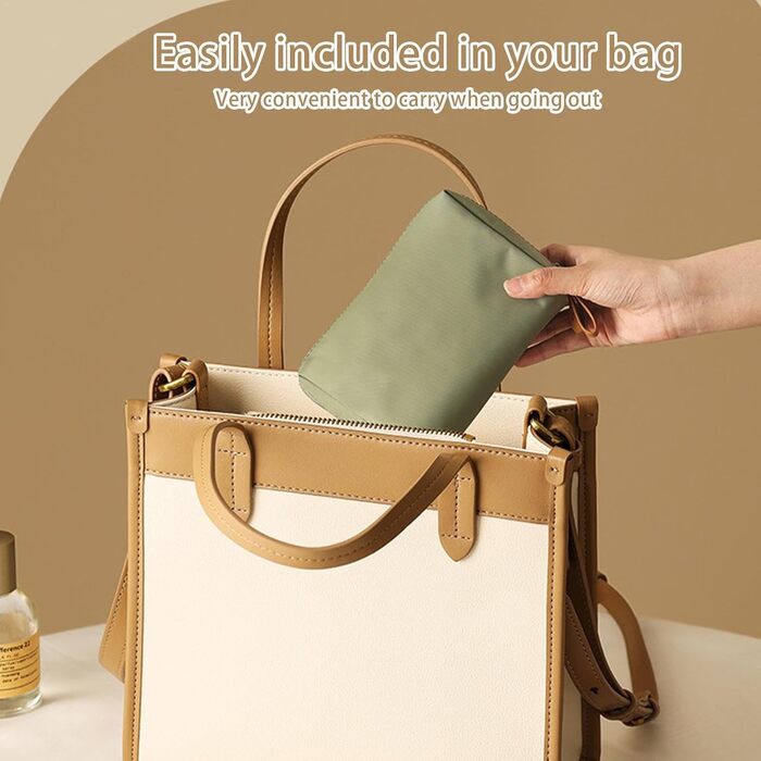 Організатор для косметички, Косметичка з відділеннями, Косметичка для пензликів для макіяжу, Водонепроникна, компактна дорожня кос