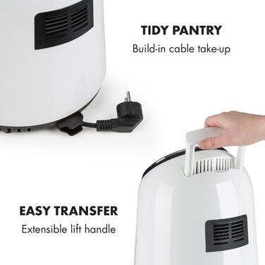 Фритюрниця, фритюрниця, аерофритюрниця, 1300 Вт, ємність 2,5 л, смаження без жиру, випічка, гриль, смаження, 8 програм, антипригарне покриття CeraPlus, білий