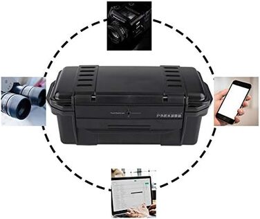 Ящик для зберігання виживальної техніки Yosoo Health Gear, водонепроникний, ударостійкий, стійкий до тиску, герметичний, портативний, для подорожей на свіжому повітрі, 200x98x82 мм, водонепроникний корпус типу C 200 * 98 * 82 мм