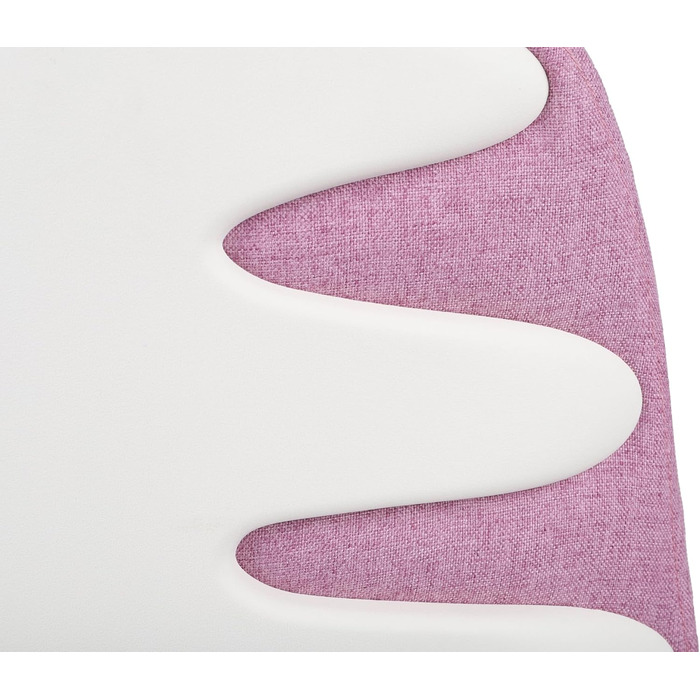 Обертовий стілець для дітей та підлітків, Active White, з регульованою глибиною спинки, ергономічними пазами на спинці, максимальне навантаження до 150 кг, сприяє правильній поставі. (Білий/Рожевий)