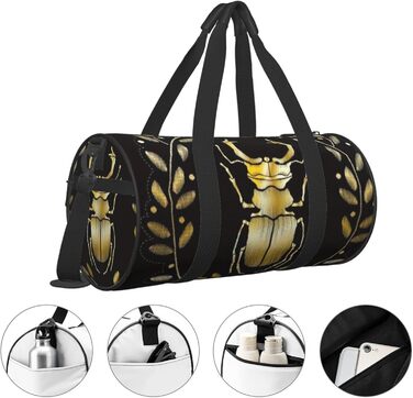 Дорожня сумка-циліндр з квітковим візерунком, спортивна сумка для чоловіків та жінок, сумка-мішок, спортивна сумка