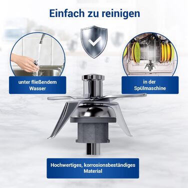 Ніж VIOKS до кухонного комбайна Vоrwerk Thermоmix ТM21 Ніж блендера з нержавіючої сталі SUS420 Thermоmix ТM 21 / Запчастини до кухонного комбайна Ніж ТМ 21