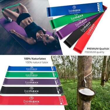 Набір фітнес-браслетів - Стрічки опору з латексною/тканинною петлею тренувальна електронна книга Гімнастична стрічка Фітнес Спорт