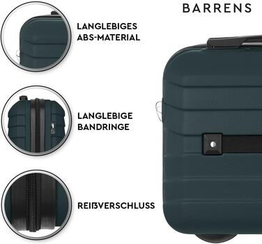 Косметичка BARRENS Дорожній футляр з ручкою Ручна поклажа Кріпиться до валізи або можна носити через плече Матеріал ABS 335x18 см 17 л Зелена косметичка - Маленька зелена