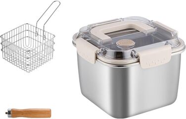 Набір посуду з нержавіючої сталі для кемпінгу, багатофункціональний, для смаження, приготування їжі на свіжому повітрі та портативного спорядження для кемпінгу, походів, нержавіюча кемпінгова плита