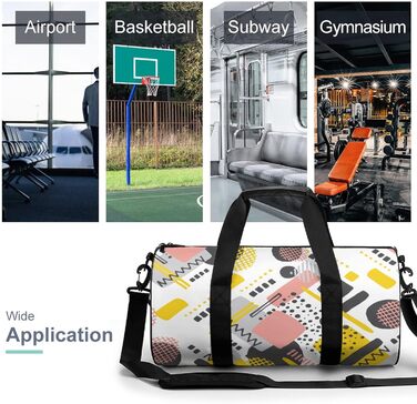 Універсальна дорожня сумка, геометричний графіті, спортивна сумка для чоловіків та жінок, сумка-мішок, спортивна сумка