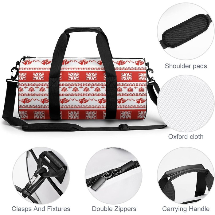 Спортивна дорожня сумка в червоно-білу смужку, унісекс, велика сумка для подорожей та спорту