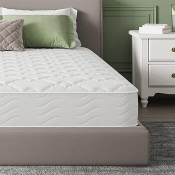 Матрац Novilla Pocket Spring H3 140x200 7-зонний матрац з комфортною піною ko-Tex CertiPUR US Spring Mattress 20 см середньої жорсткості White-20 см 140 x 200 см