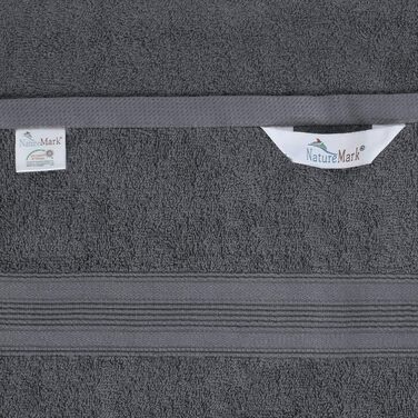 Рушників махрових 50x100 см, 100 бавовна, антрацитно-сірий, 50 x 100 см антрацит/сірий, 8