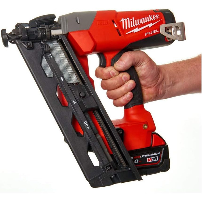 Цвяходер Milwaukee, червоний/чорний