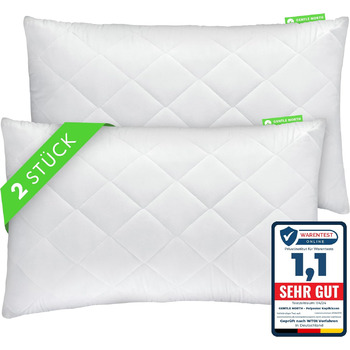 Подушка Gentle North (розміром 40x60 см) - Набір з 2 подушок для ліжка та як декоративні подушки - На блискавці для наповнення - Д