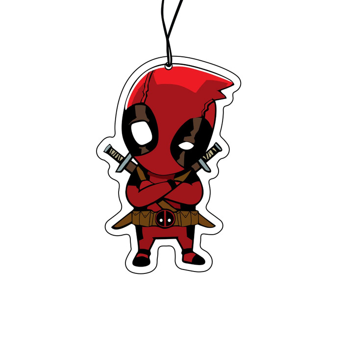 Дерево аромату Дедпула / освіжувач повітря дерево аромату автомобіль смішний, автомобільний дозатор аромату, тюнінг автомобіля дер