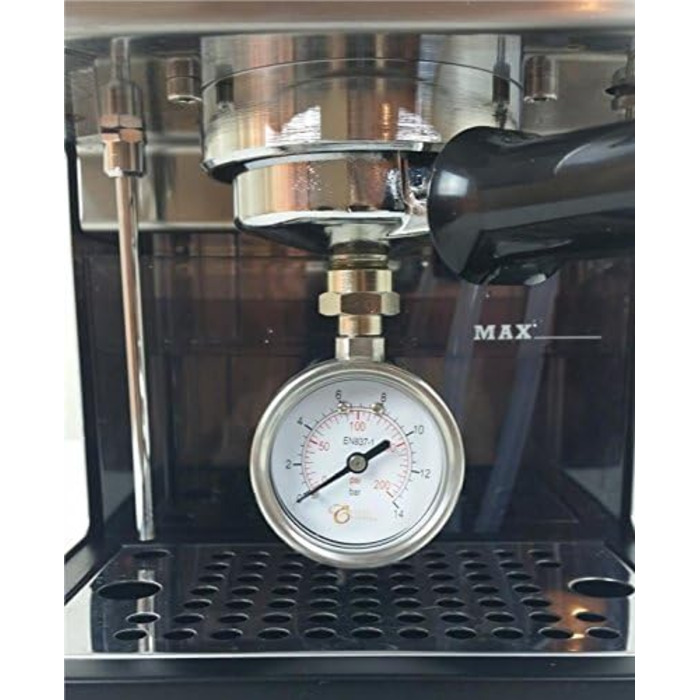 Манометр з портафільтром для вимірювання тиску заварювання для еспресо-машин