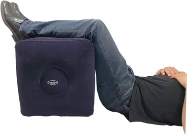 Куб для підняття ніг FabaCare, куб для міжхребцевих дисків з масажним м&39ячем Blue Hedgehog, подушка для розвантаження, підставка для литок, подушка для міжхребцевих дисків, подушка для позиціонування ніг, підставка для ніг для вправ на спину, надувна