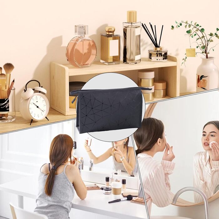 Косметичка для зберігання косметики, органайзер для макіяжу, портативна косметичка, велика косметичка, косметичка з відділеннями,