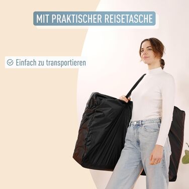 Дитяче ліжечко Aluna 3-в-1, колір ib style, додаткове ліжко, м&39який матрац, регулювання висоти у 5 напрямках, дорожнє ліжечко з сумкою, дитяче ліжко на колесах, колиска, для дому та подорожей - Темно-сірий