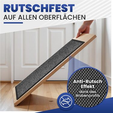 Килимок для дверей Mibao для приміщень та вулиці, 61 x 91 см, чорний/сірий, міцний, миється, нековзний брудозатримуючий килимок для вхідних зон, килимок з натуральною каучуковою підкладкою, чорний/сірий, 60 x 90 см (прямокутний)