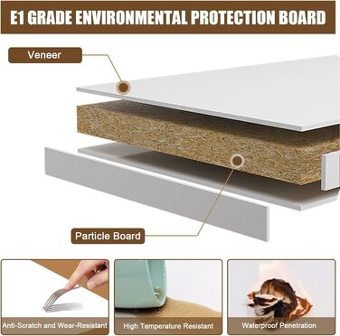 Розкладний стіл Білий настінний стіл Складний компактний настінний розкладний стіл Обідній стіл 9060 см Кухонний стіл Складаний стіл, легке встановлення