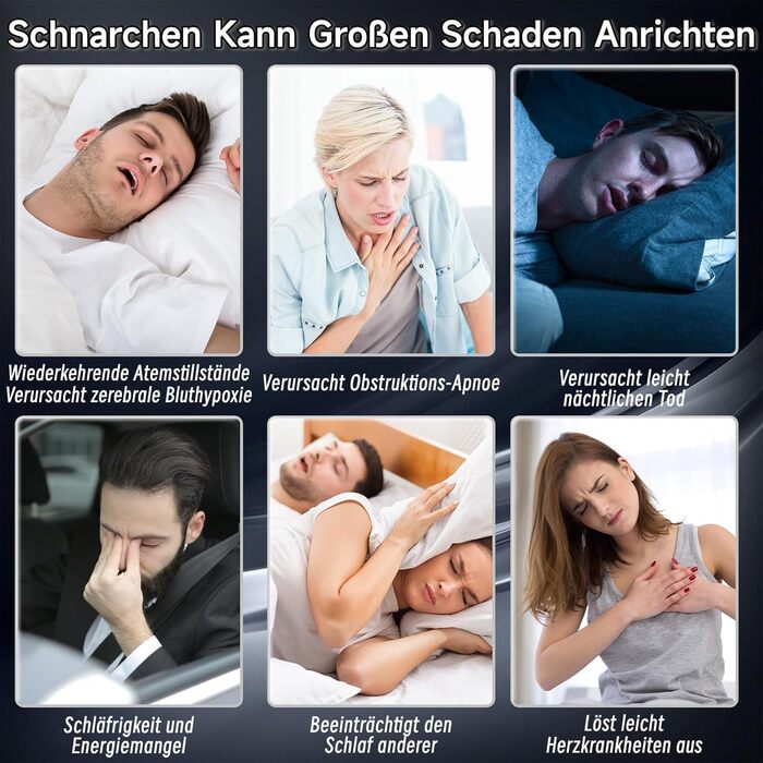 Заглушка від хропіння, пристрої проти хропіння, пристрій проти хропіння Sleep Ease, магнітний пристрій Sleepease з 3-швидкісним режимом для покращення якості сну та зняття втоми (B)