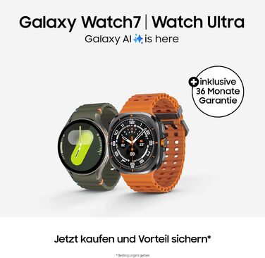 Розумний годинник Samsung Galaxy Watch Ultra, фітнес-годинник, фітнес-трекер та трекер активності, 47 мм, LTE, титаново-білий, з 36-місячною гарантією виробника S/M/L - для обхвату 130-205 мм, білий
