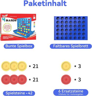 Настільна гра Pup Go &quot4 в ряд" стандартного розміру для дітей віком від 3 років, для дівчаток та хлопчиків, розвиваюча стратегічна гра-іграшка, дитячі ігри для 2 гравців, 6 змінних фішок
