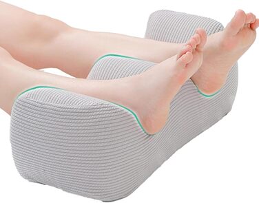 Подушка з піни з ефектом пам&39яті у формі пагорба подушка для підняття ніг, подушка для підняття щиколотки Зручний клин для стопи та гомілки, ортопедична підтримка після операції, терапія сну та відпочинку, сірий