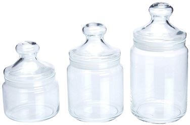 Набір банок Luminarc Club 3 шт., 0.5, 0.75 та 1 л