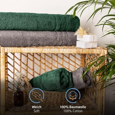 Набір рушників для сауни Komfortec 2 шт. 80x200 см з 100 бавовни, рушники для сауни XXL, рушник для сауни, м'який, великий, махров