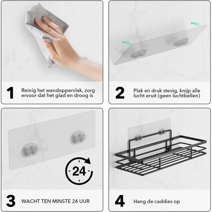Поличка для душу шафран без свердління 2 шт. и поличка для душу кошик для душу органайзер для ванної кімнати, поличка для ванної п