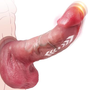 Реалістичний вібратор-фалоімітатор Seekheart для жінок, з 3 режимами поштовхів та 9 режимами вібрації