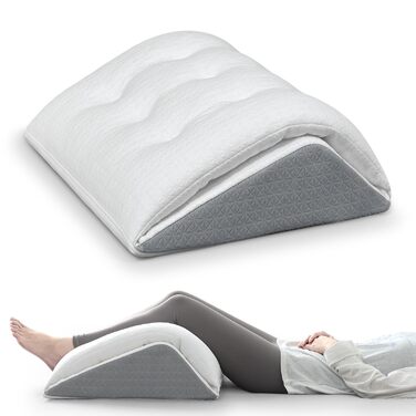 Подушка для підняття ніг TANYOO, подушка для колін для тих, хто спить на спині, двошарова трикутна подушка з піни з ефектом пам&39яті для ніг після операції