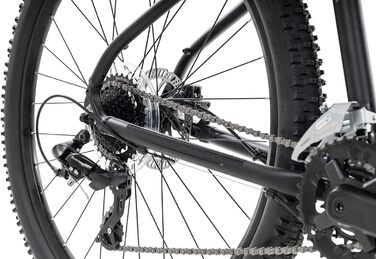 Гірський велосипед Axess Brash MTB Hardtail 16-швидкісна передача Гідравлічні дискові гальма, матово-чорний, 23 дюйми