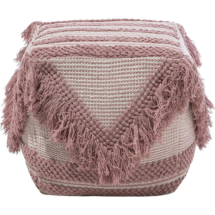 Пуф Beliani, пуф, рожевий, світло-рожевий, бохо, кочі