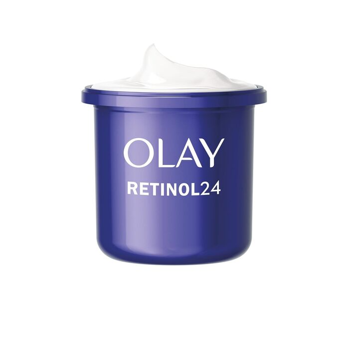 Оlay Retinol 24 Нічний крем для обличчя, зволожуючий, з вітамінами та антиоксидантами, антивікова доглядальна косметика, 50 мл, поновлення запасу