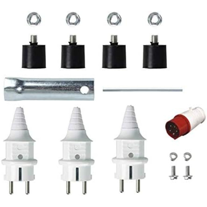 Бензиновий генератор 2,3 кВА 400 В 3 шт. 230 В 12 В постійного струму Електричний генератор, 92510