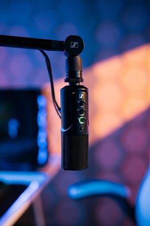 Стрімінговий набір Sennheiser Profile USB-C мікрофон, пантограф із кабель-менеджментом, кабель USB-C 3м та чохол для зберігання Чорний (700100)
